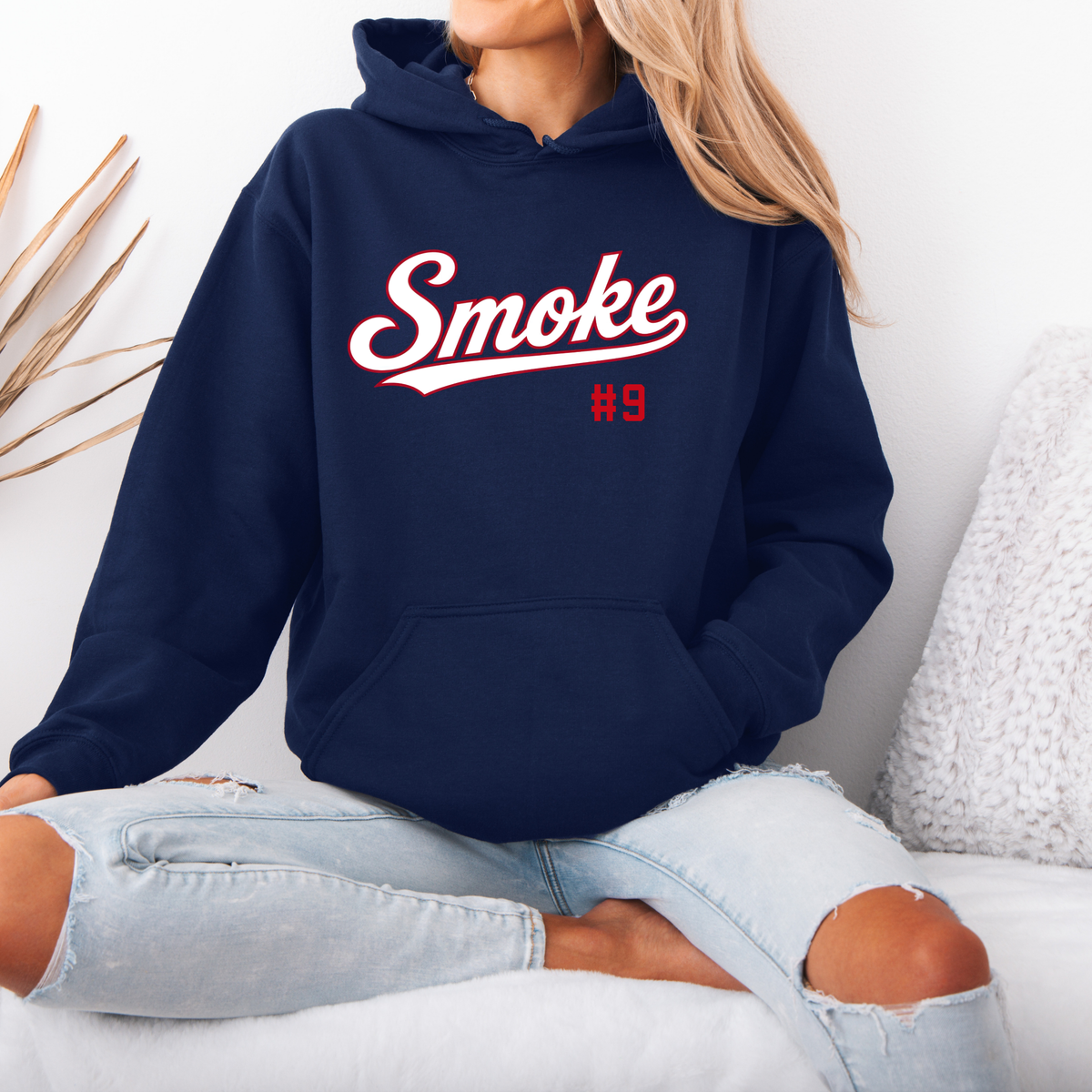 Smoke Script Sweatshirt with Player Number (Multiple Styles)