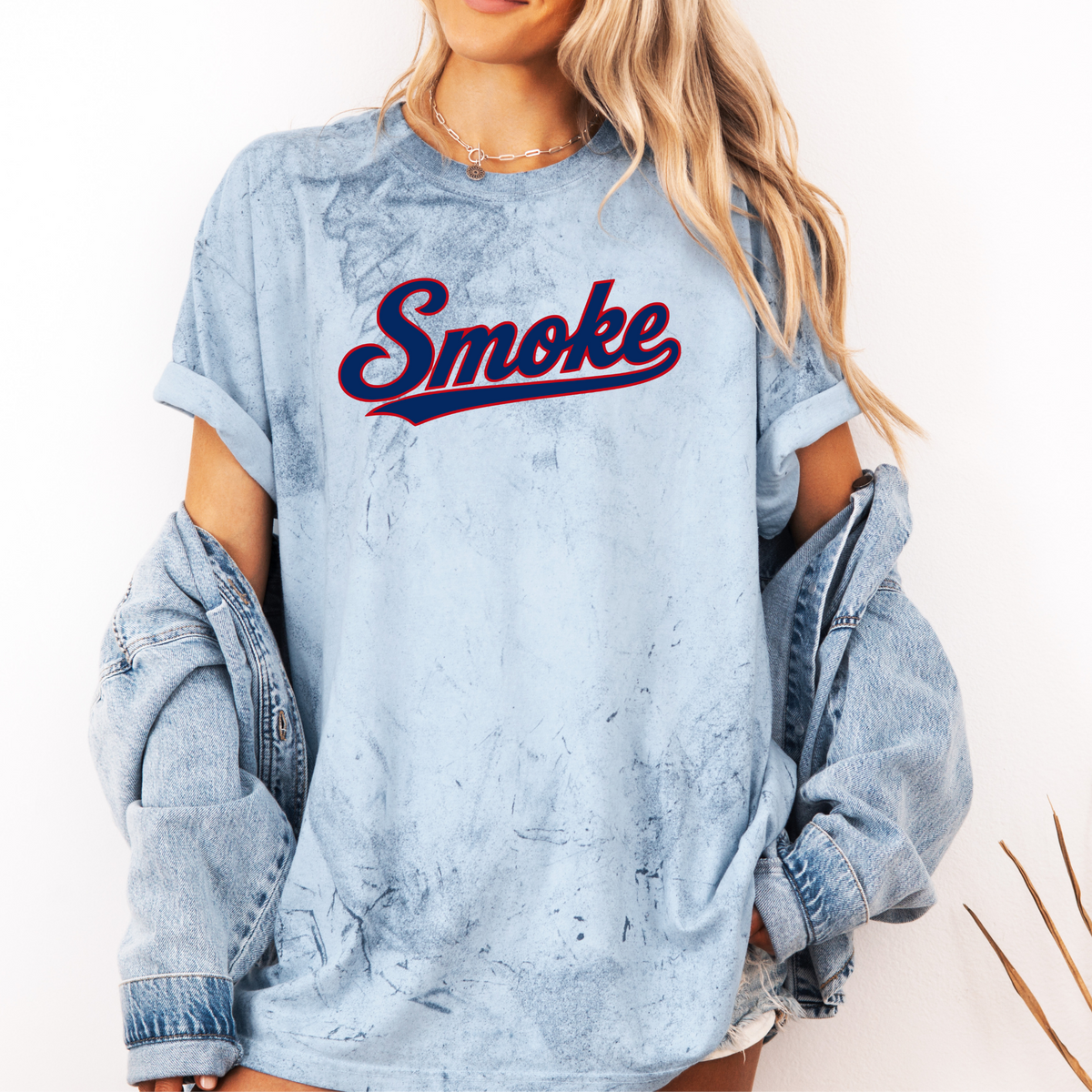 Smoke Logo Colorblast Tee (Multiple Colors)