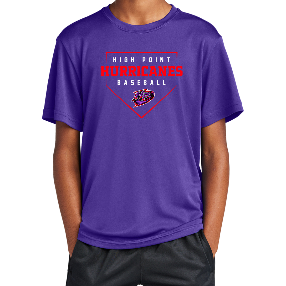 High Point Hurricanes Plate Performance Tee (Multiple Colors) (Copy)