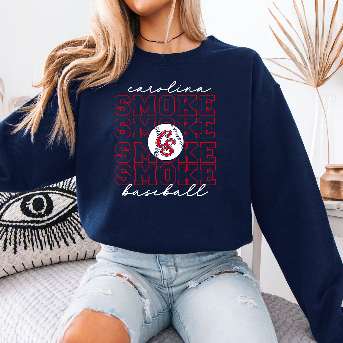 Carolina Smoke Repeat Sweatshirt (Multiple Colors)