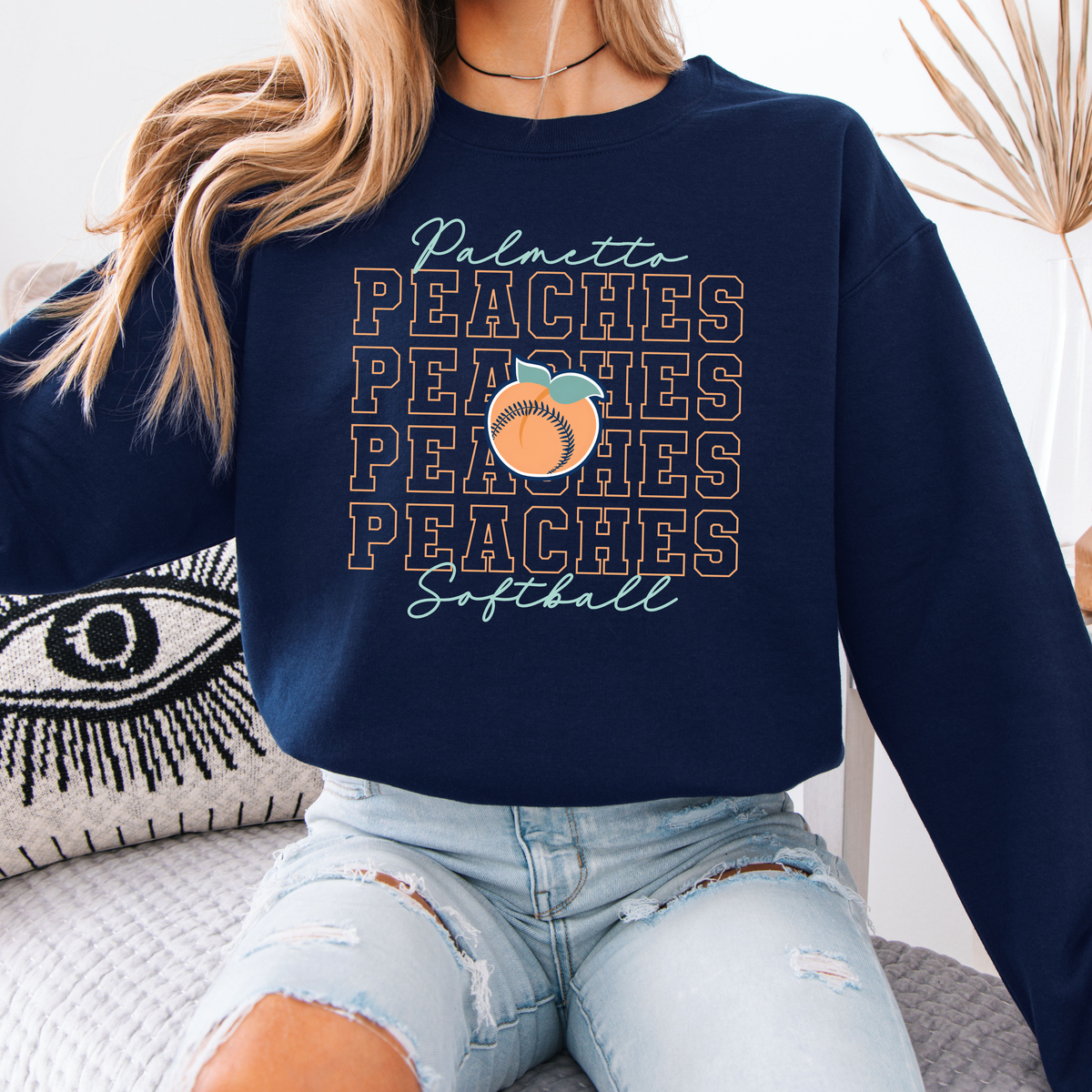Peaches Repeat Sweatshirt