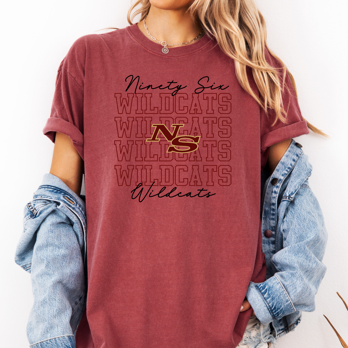 NS Wildcats Repeat Logo Tee (Multiple Colors)