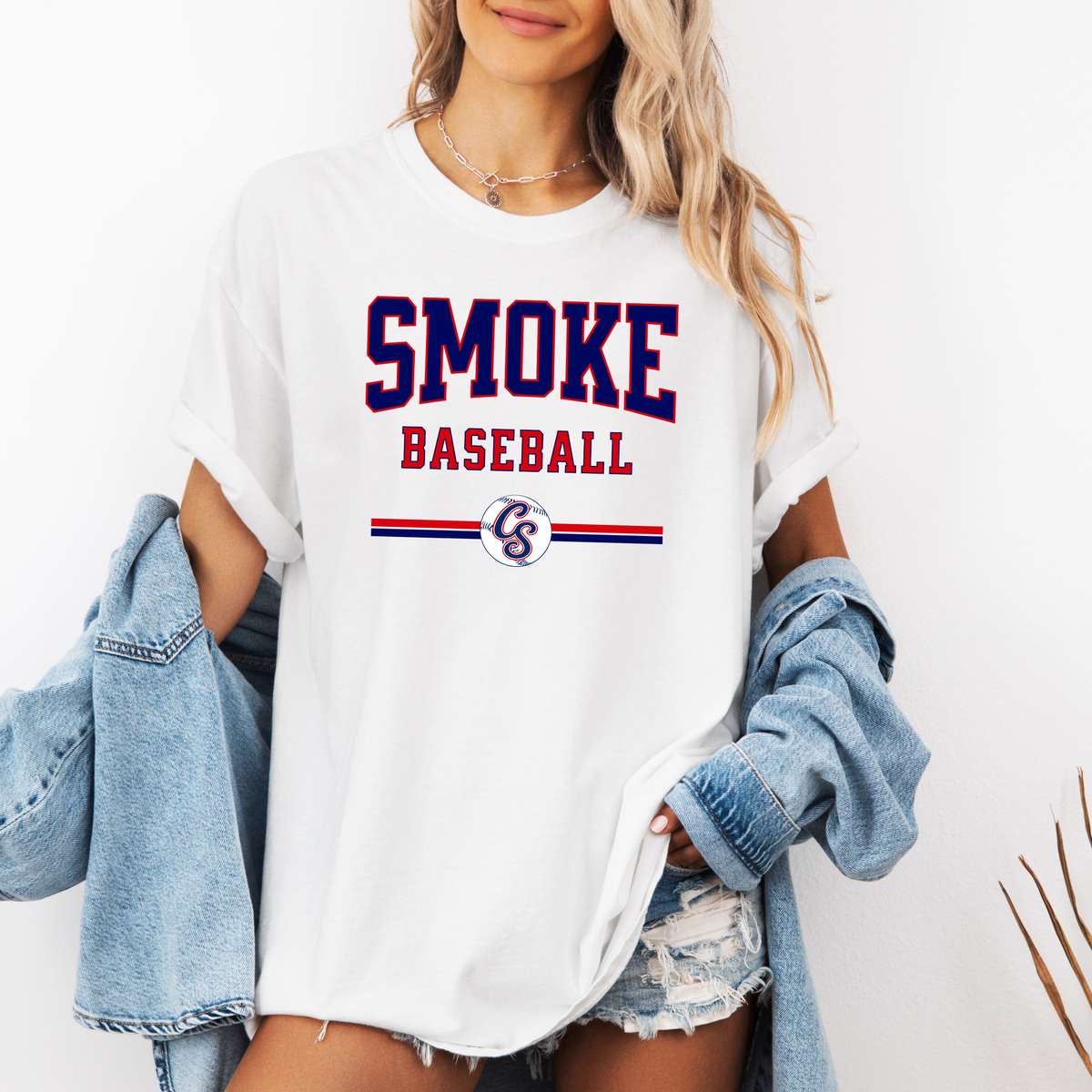 Smoke Baseball Varsity Tee (Multiple Colors)