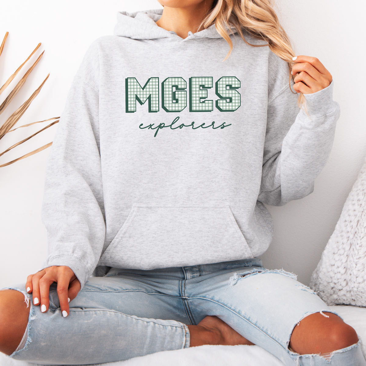 Meadow Glen Gingham Sweatshirt (Multiple Styles)