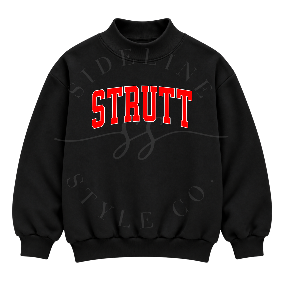 CUSTOM One Word Mock Neck