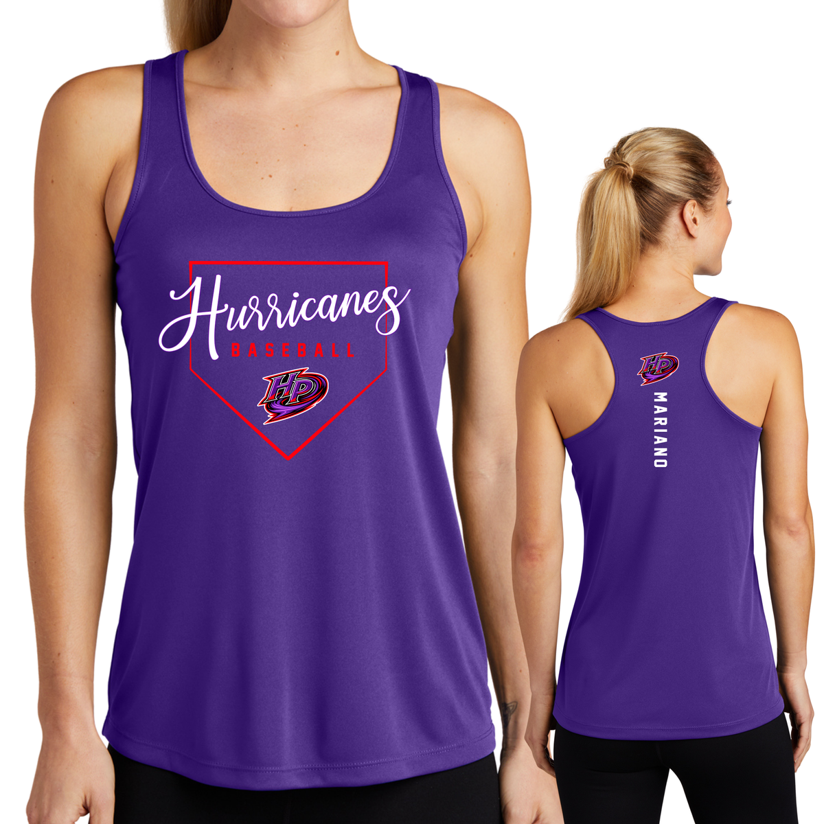 Hurricanes Plate Performance Tank - PLAYER NAME