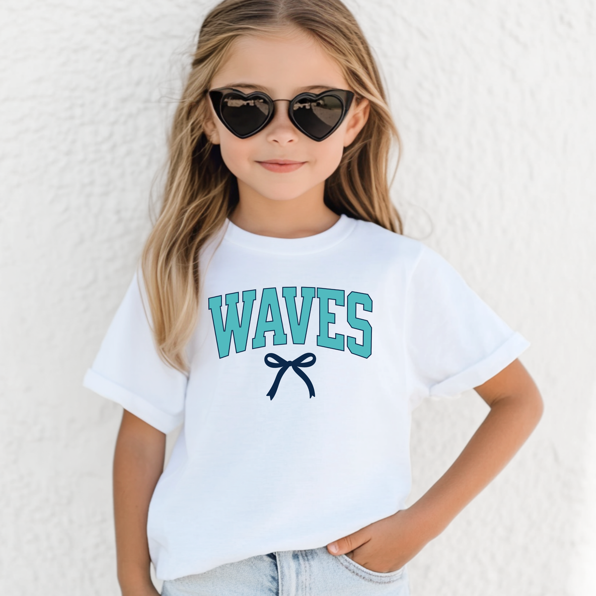 Waves Bow Tee