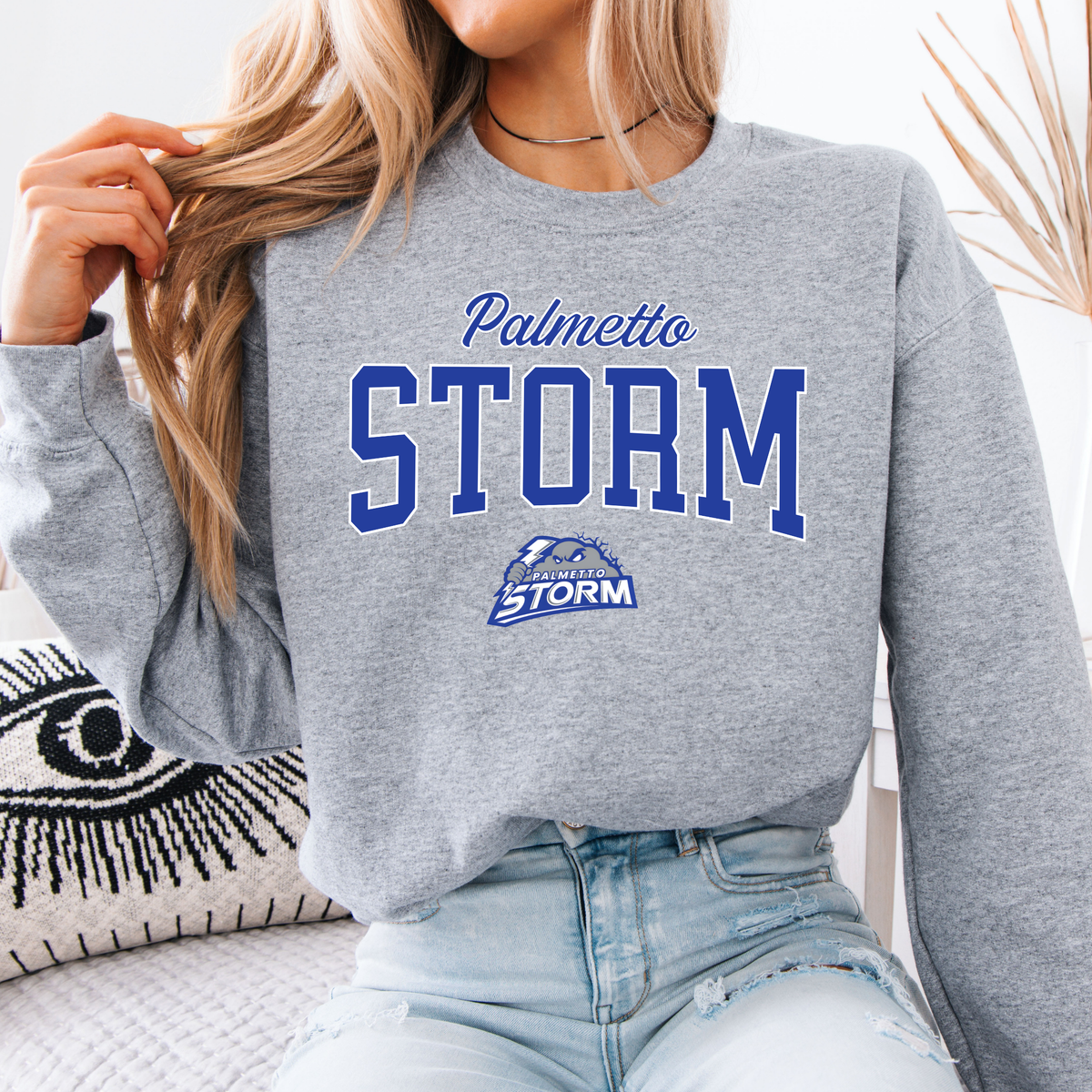 Palmetto Storm Classic Logo Sweatshirt - Cloud (Multiple Styles)