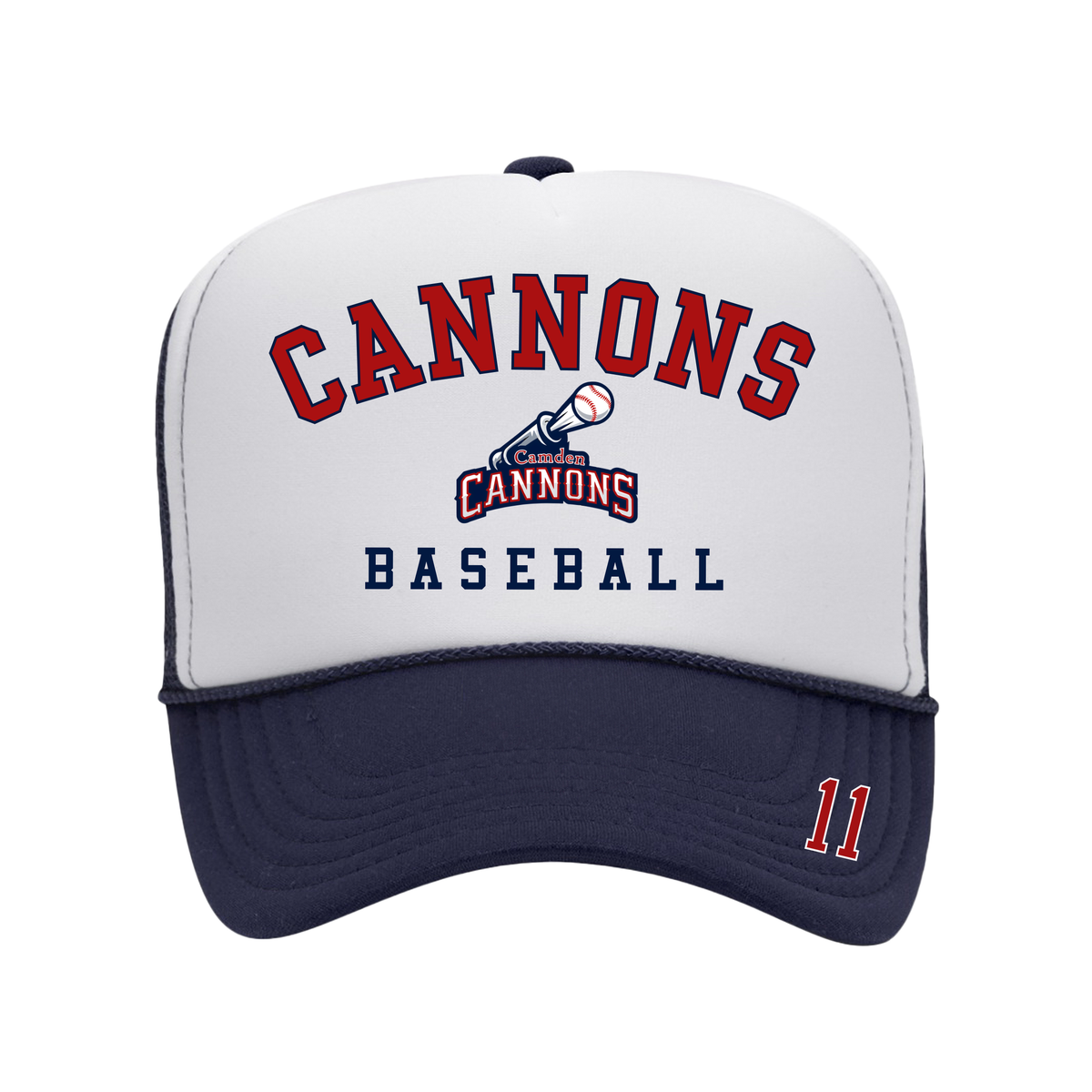 Camden Cannons Logo Hat w/ Player Number