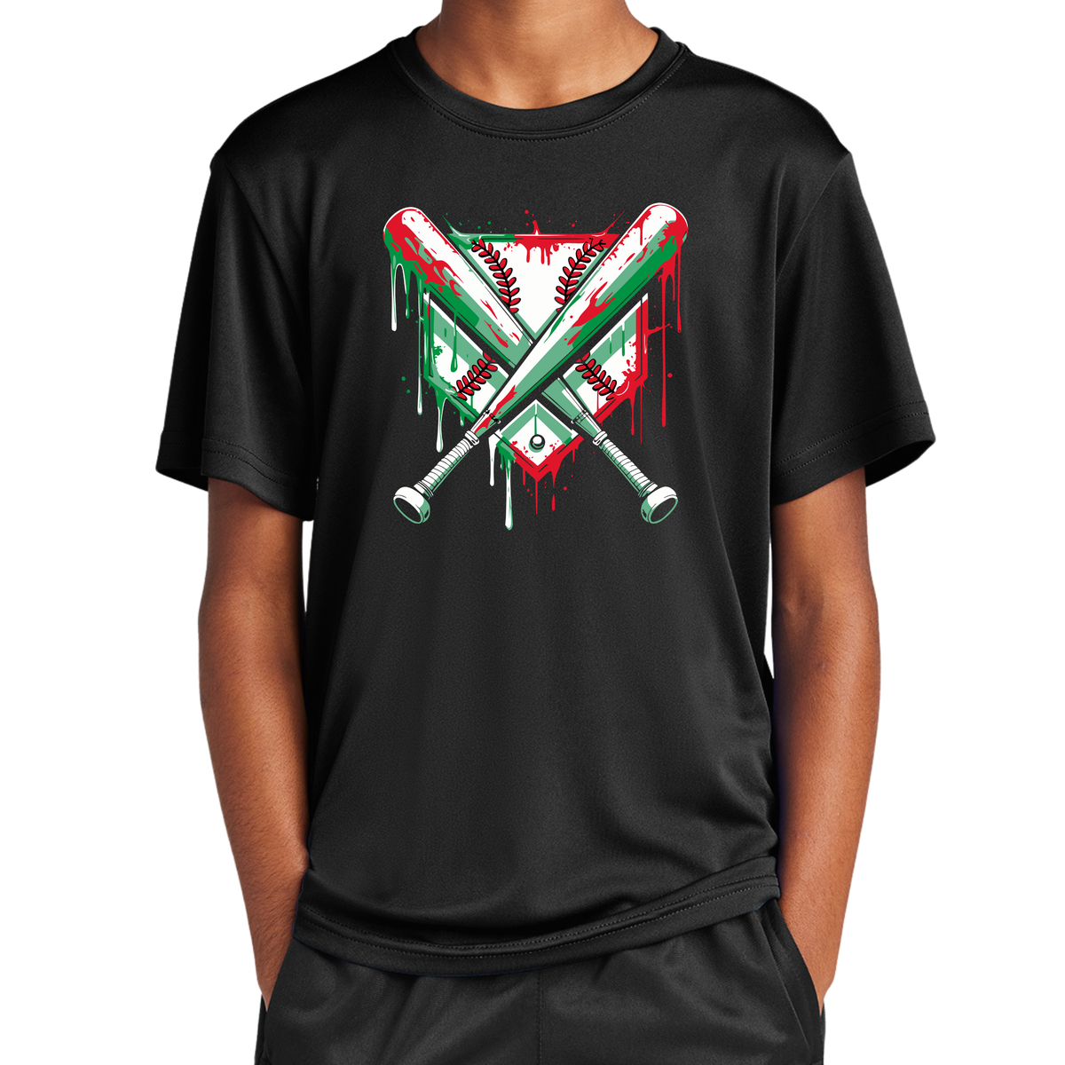 Christmas Drip Diamond Performance Tee