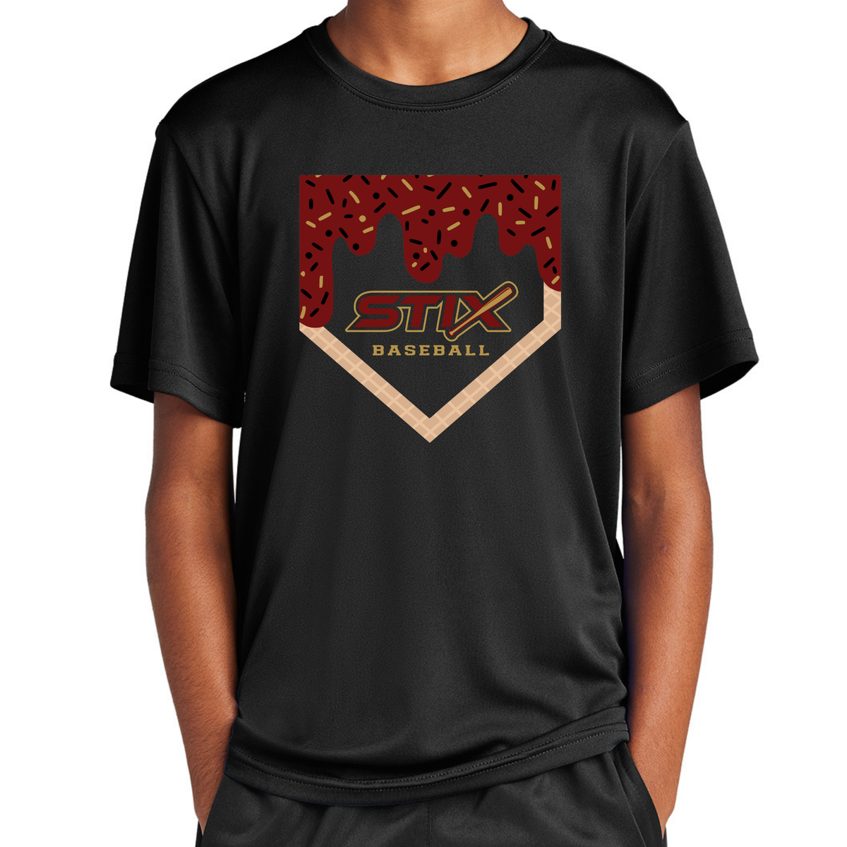 Stix Ice Cream Drip Performance Tee