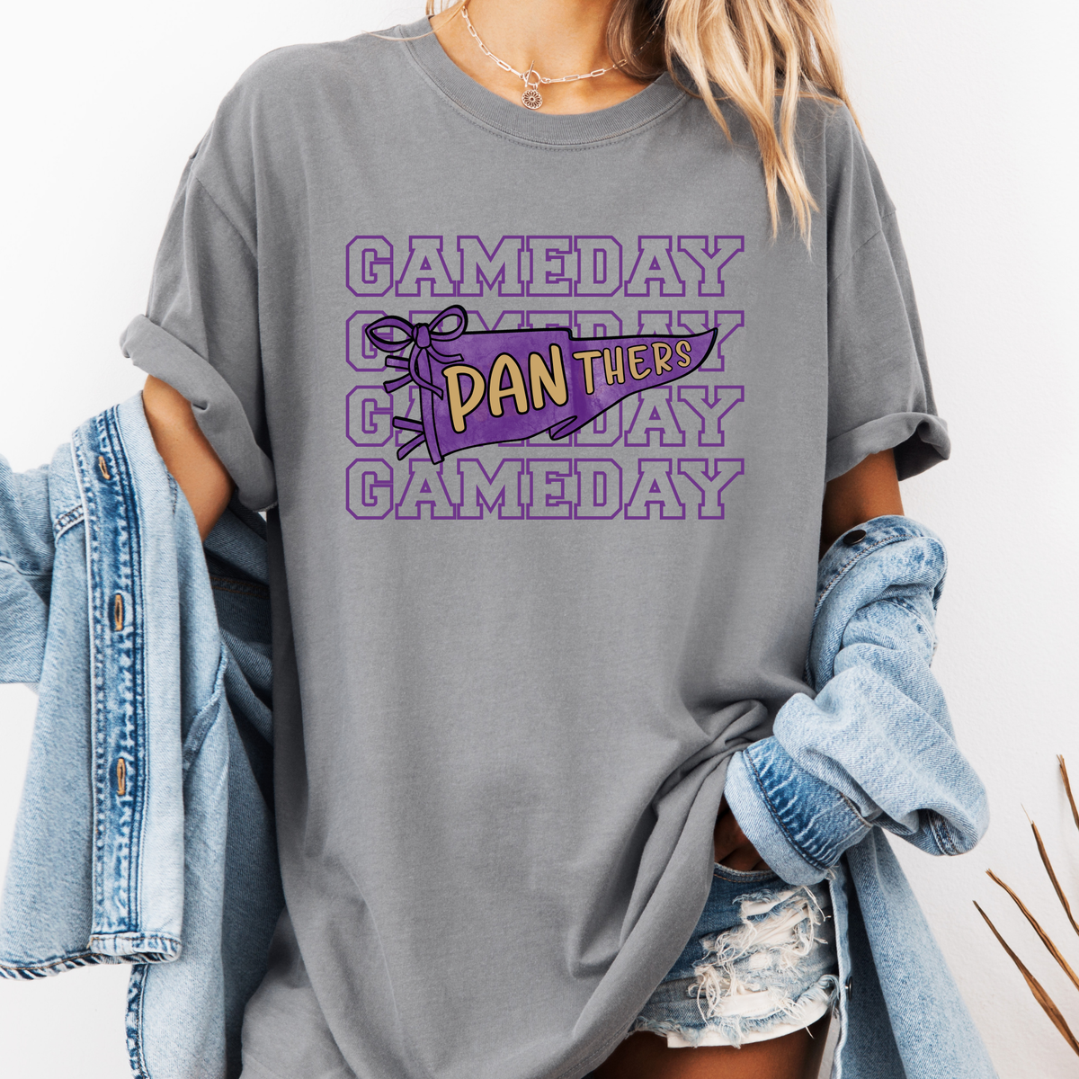Panthers Game Day Pennant Tee