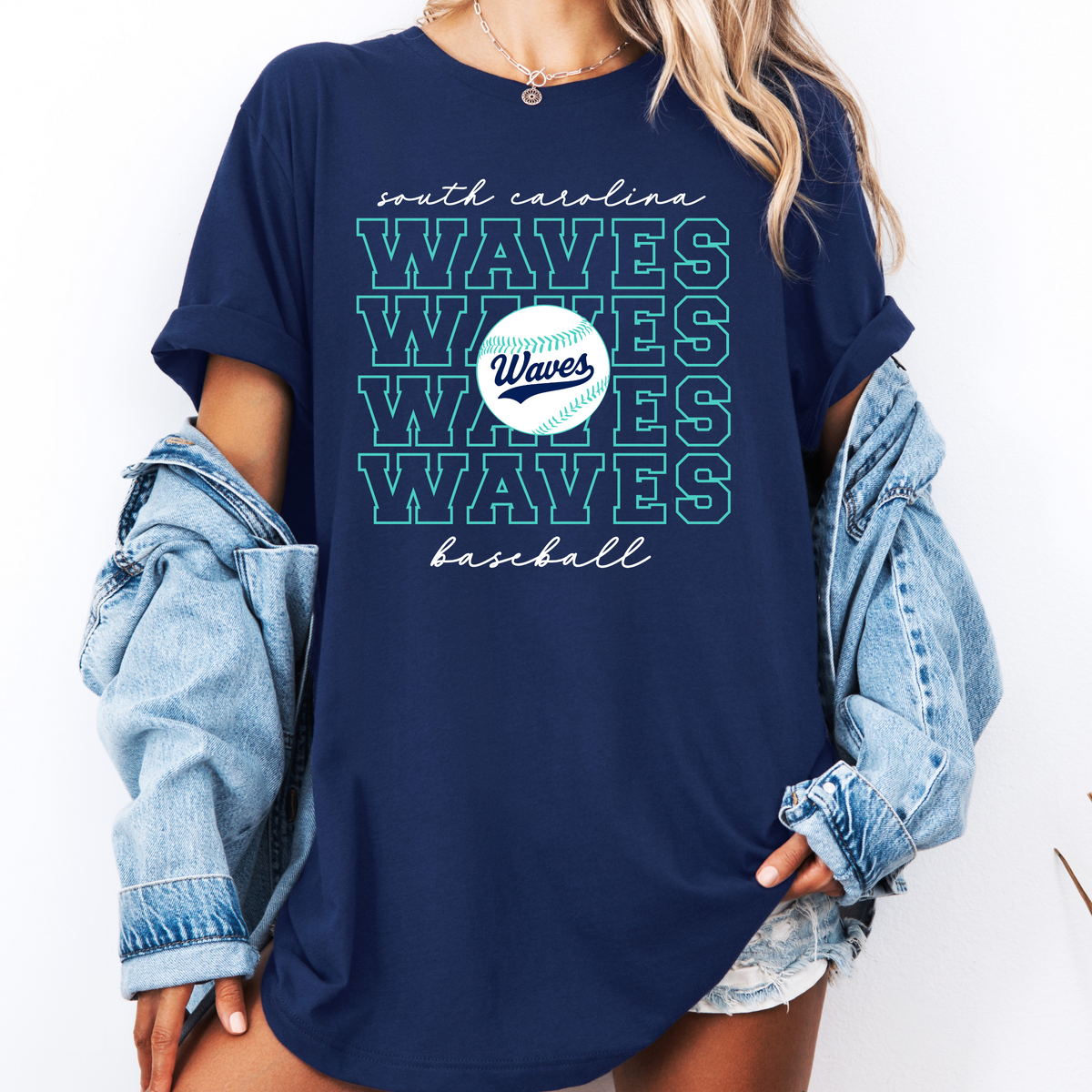 SC Waves Repeat Tee (Multiple Colors)