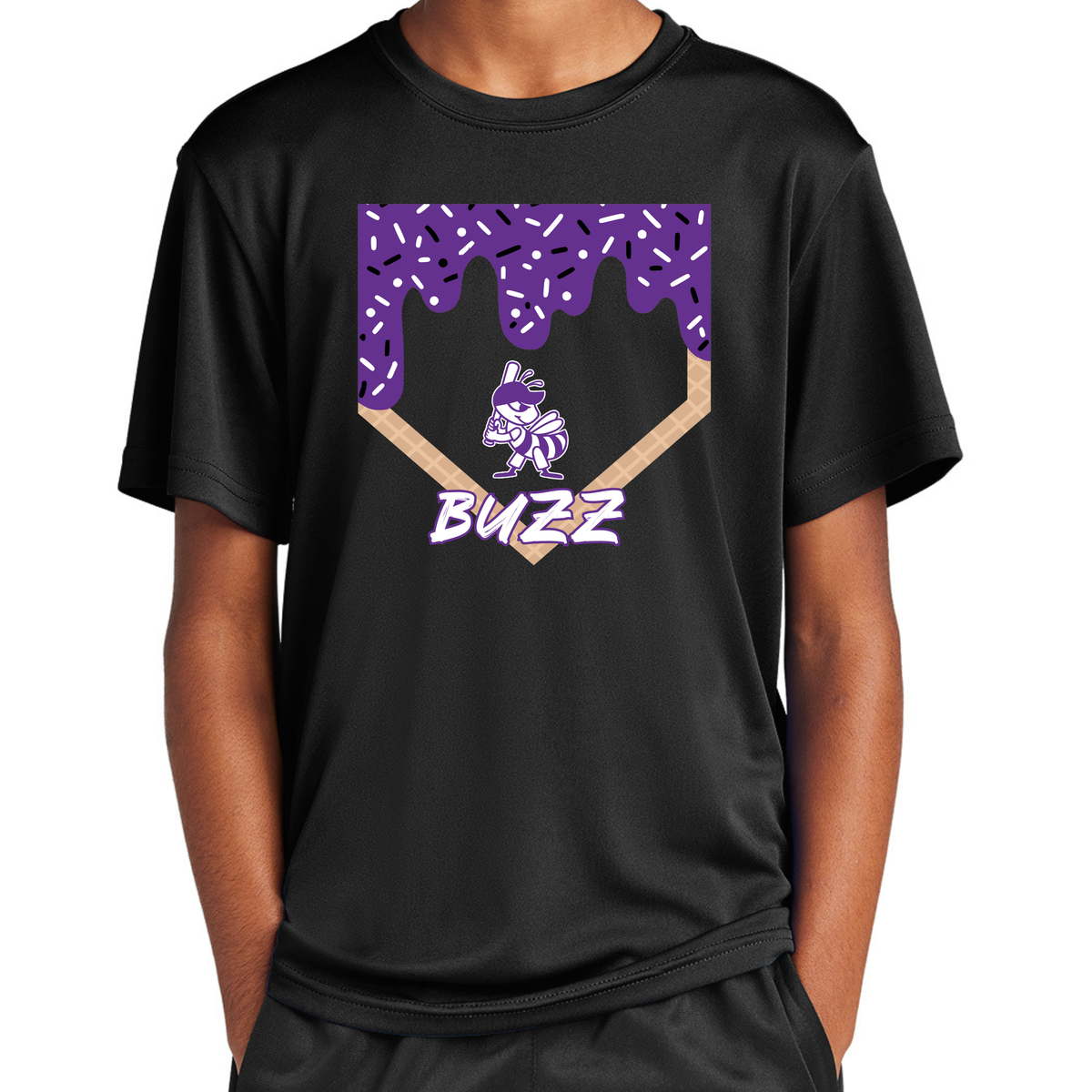 Upstate Buzz Ice Cream Drip Tee - BEE