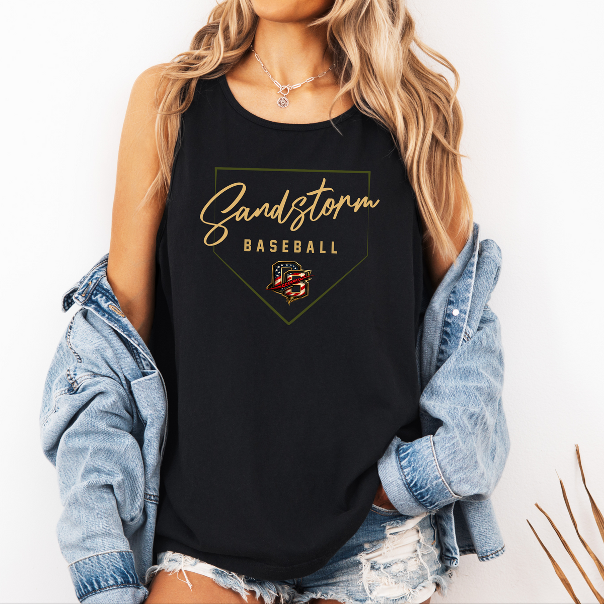 Sandstorm Plate Comfort Colors Tank (Runs big!)
