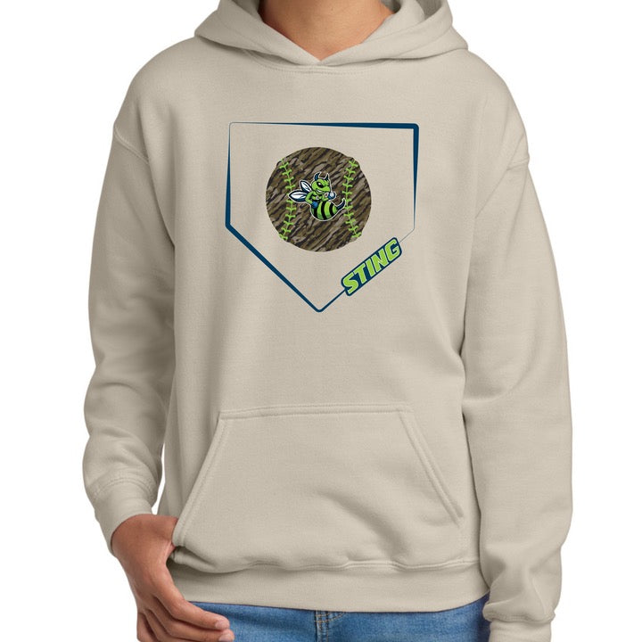 Sting Camo Baseball Hoodie (Front Only)