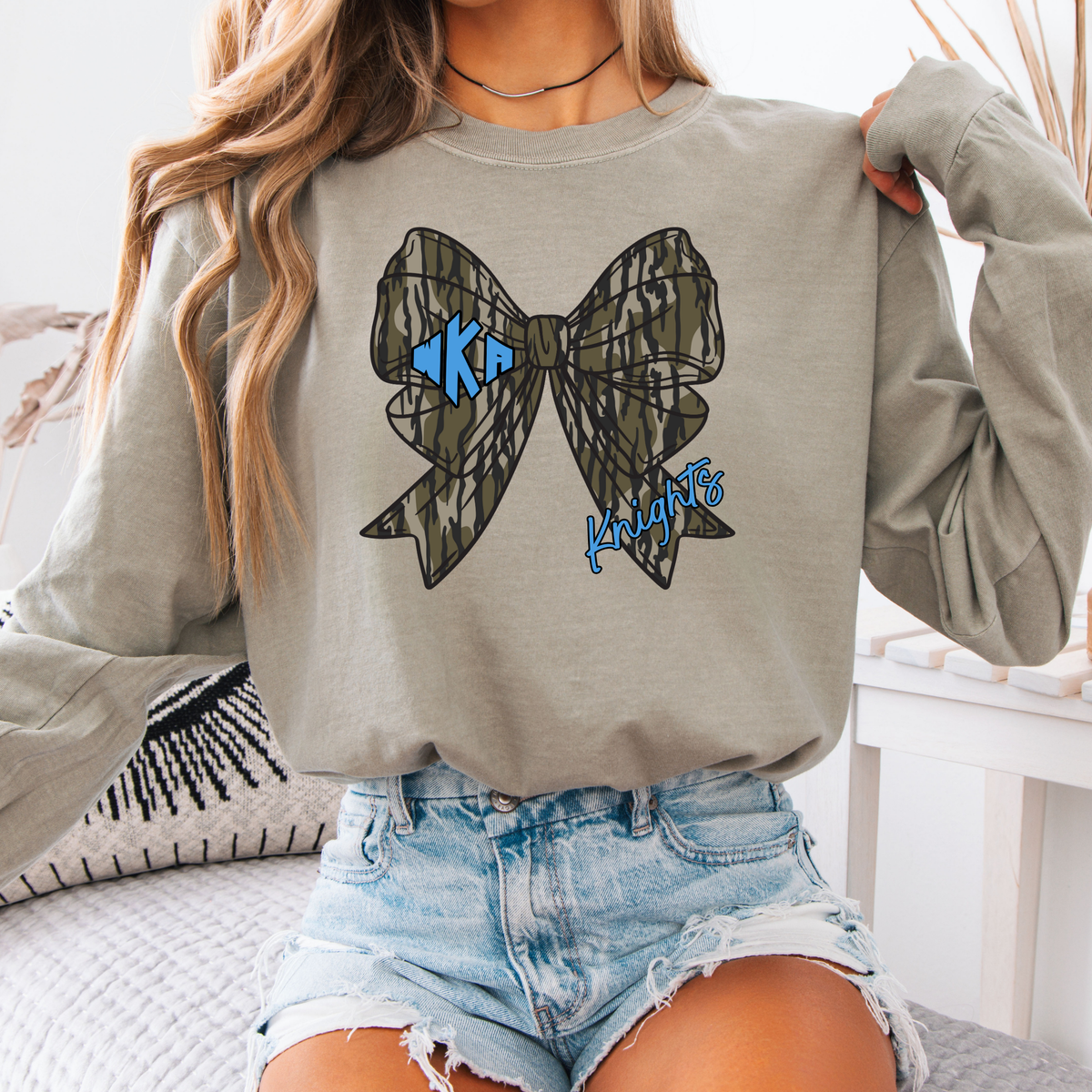 King Camo Bow Tee (Multiple Styles)