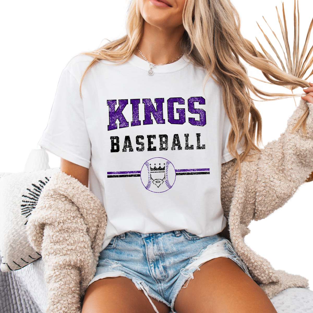 Vintage Kings Baseball Tee