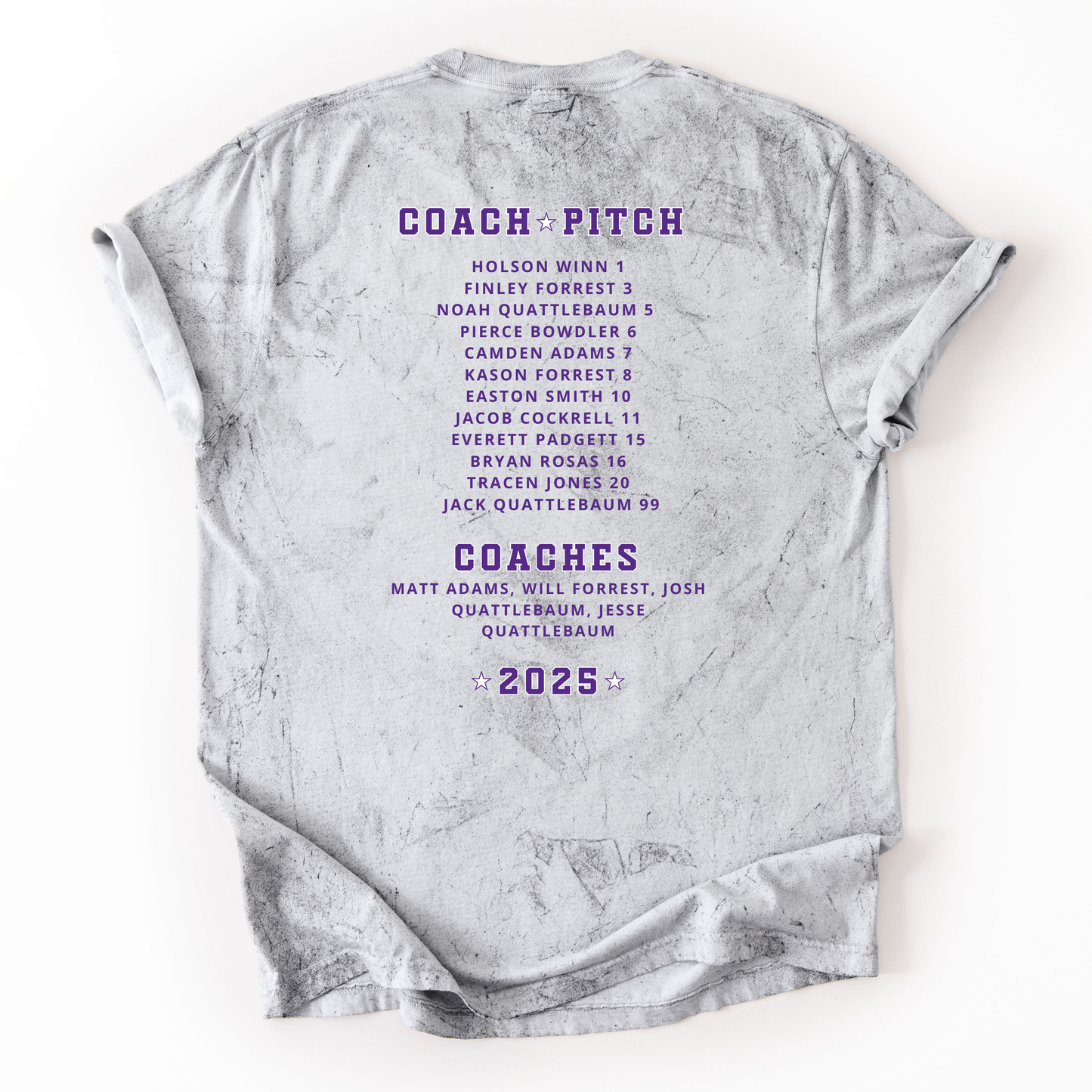 Saluda All Stars Plate Roster Colorblast