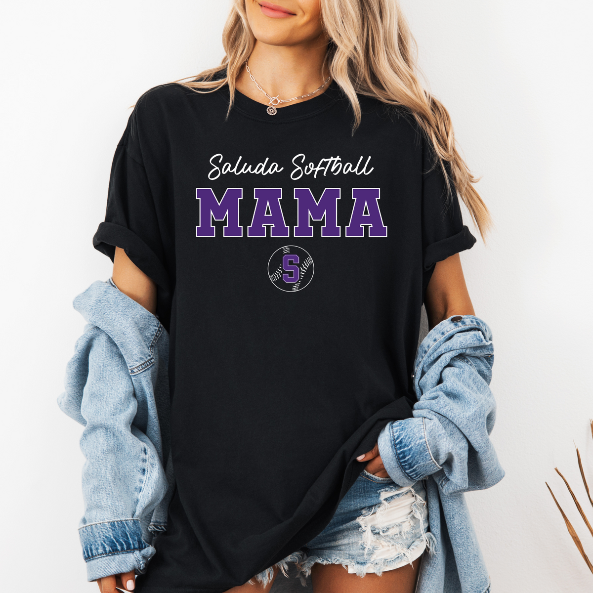 Saluda Softball Custom Name CC Tee (Multiple Colors)