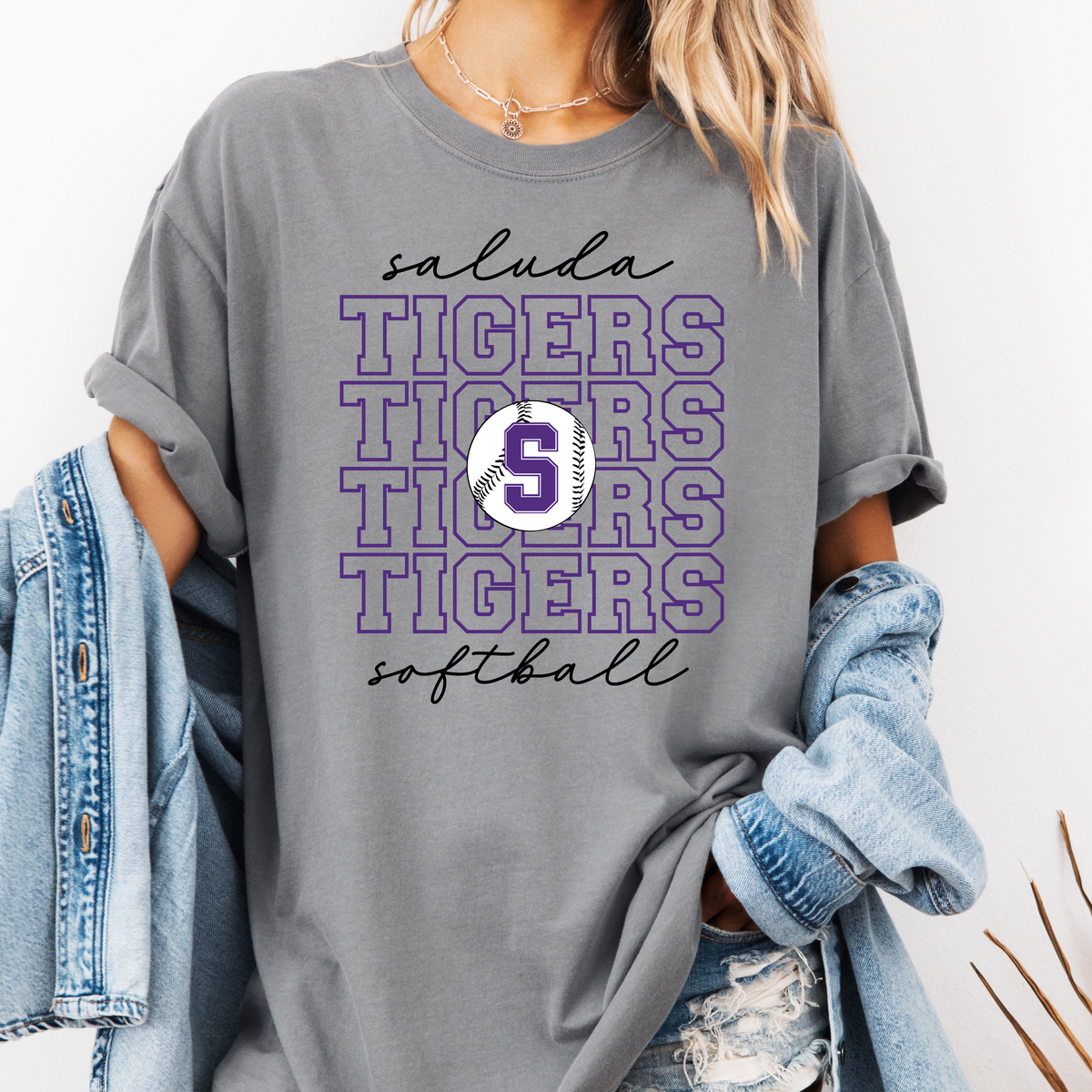 Saluda Softball Repeat Tee (Multiple Colors)
