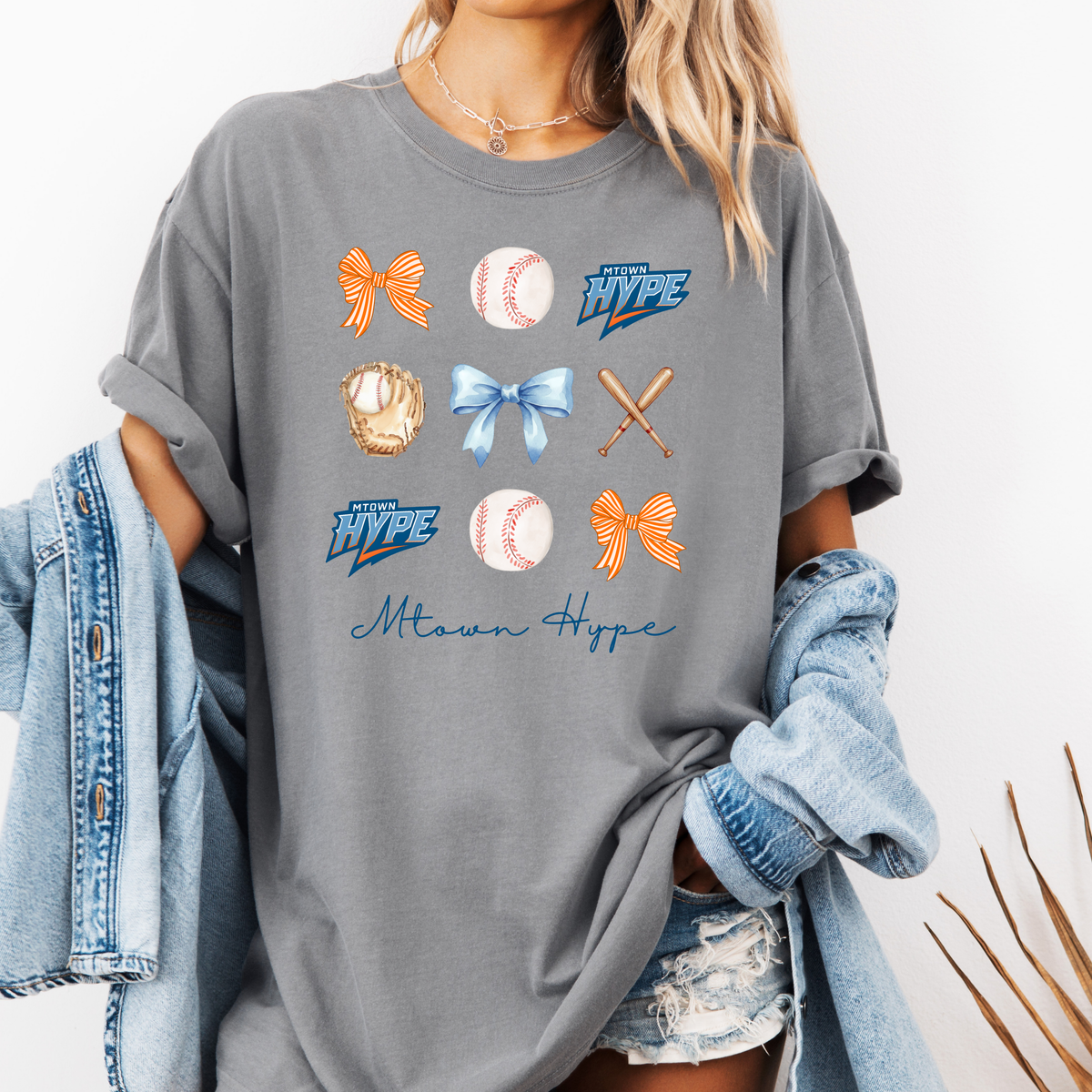 MTown Hype Bow Tee (Multiple Colors)