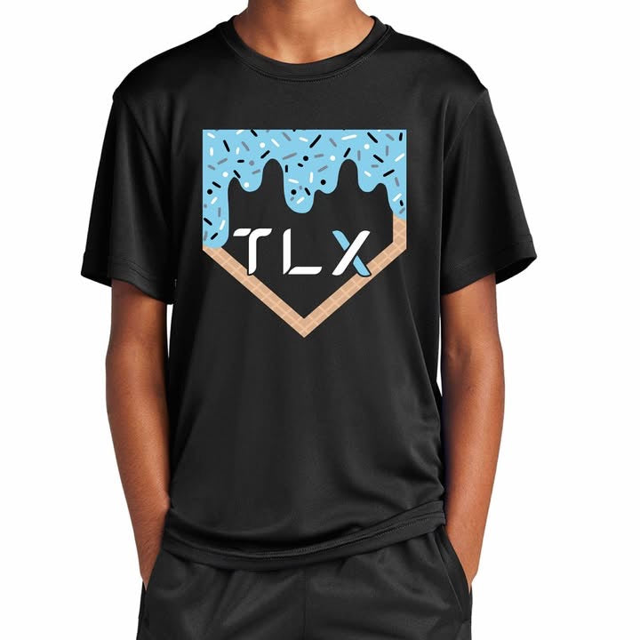 Custom TLX Ice Cream Drip Performance Tee (FRONT ONLY)