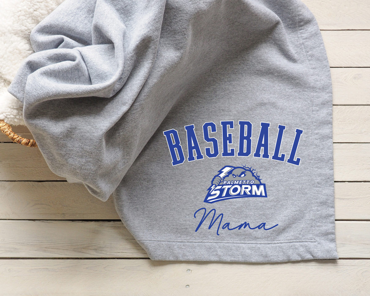 Palmetto Storm Cloud Name Logo Blanket (Customizable Name)