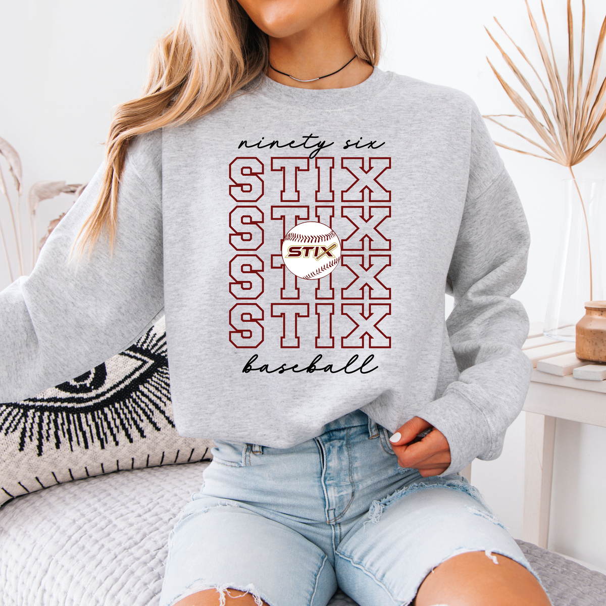 Stix Repeat Crewneck (Multiple Colors)
