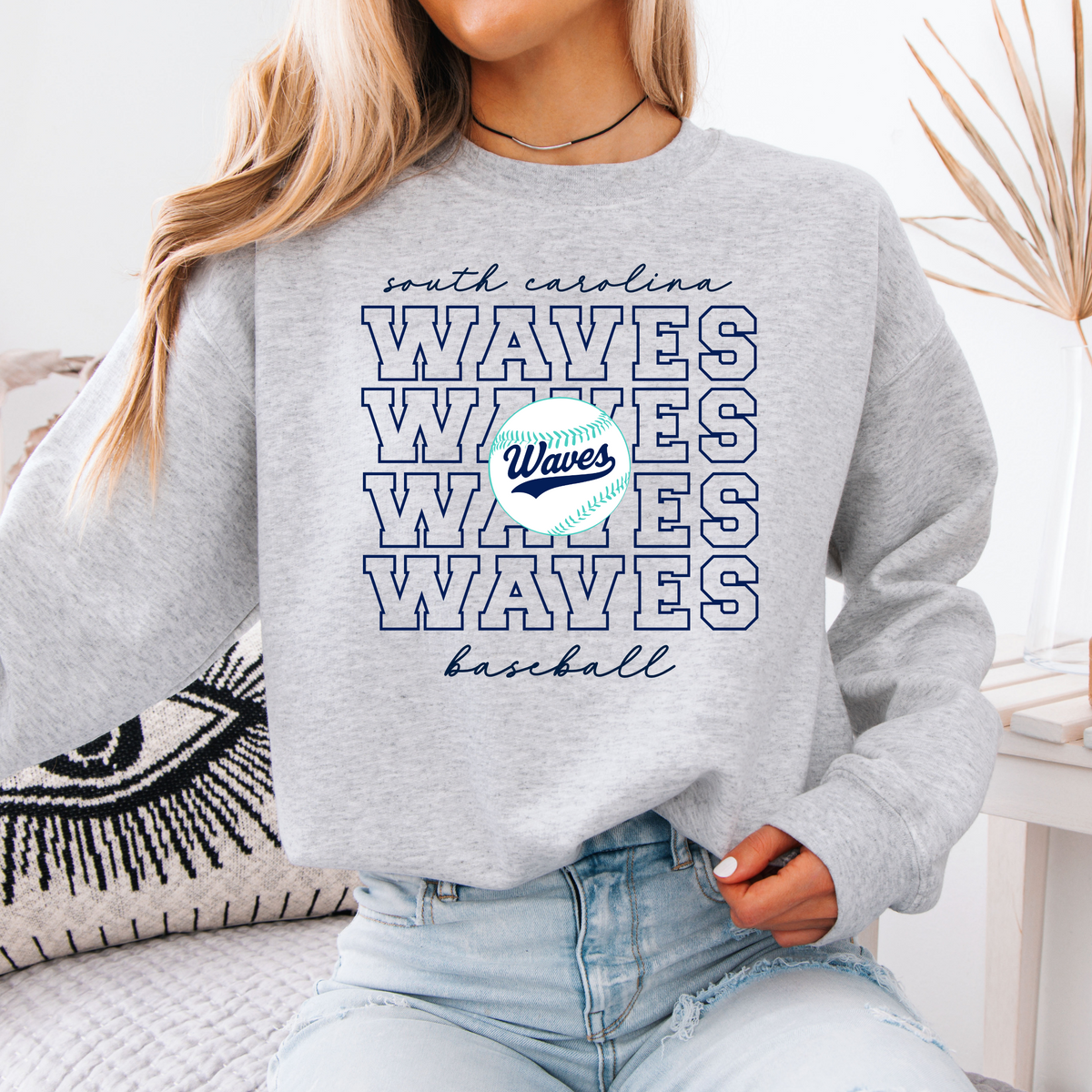 SC Waves Repeat Crewneck (Multiple Colors)