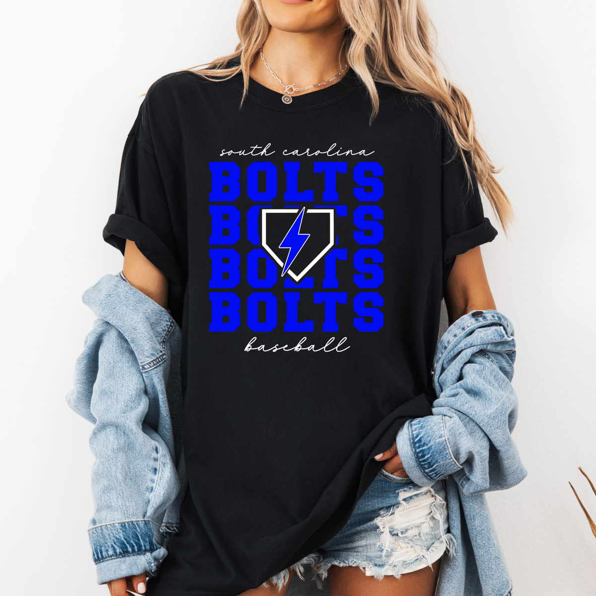 Bolts Repeat Comfort Colors Tee