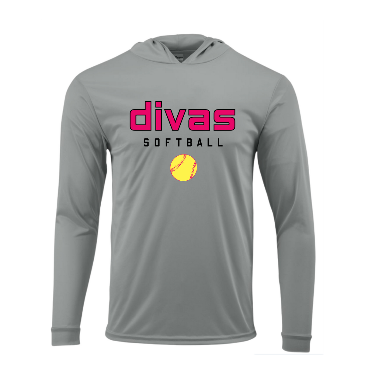 Divas Softball Lightweight Performance Hoodie (Multiple Colors)