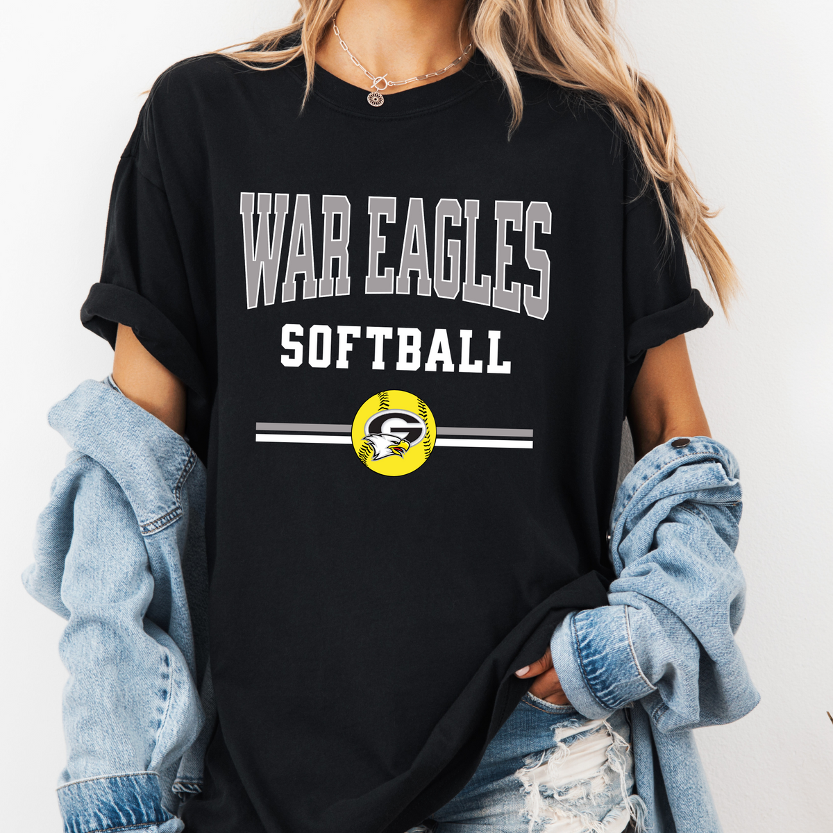 Gray SOFTBALL Varsity Tee (Multiple Colors)