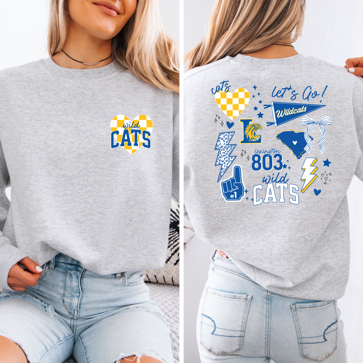 Custom Wildcats Collage Spirt Tee (multiple styles)