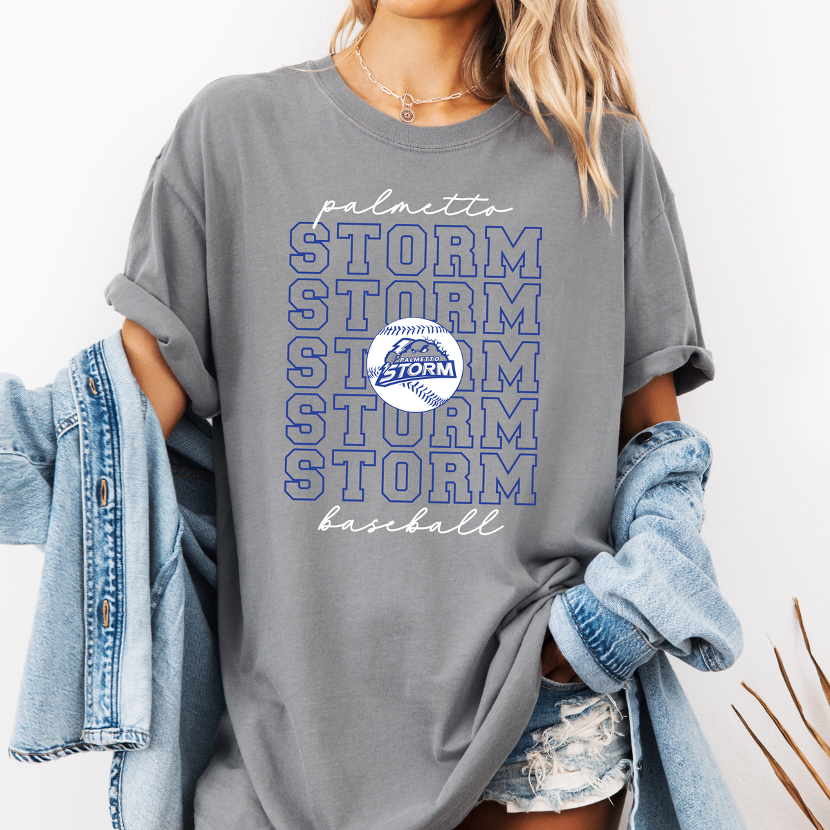 Palmetto Storm Repeat Tee - Cloud