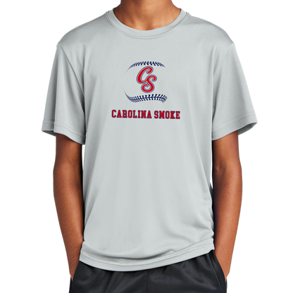 Smoke Logo Baseball Seams Performance Tee