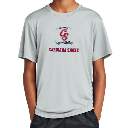 Smoke Logo Baseball Seams Performance Tee