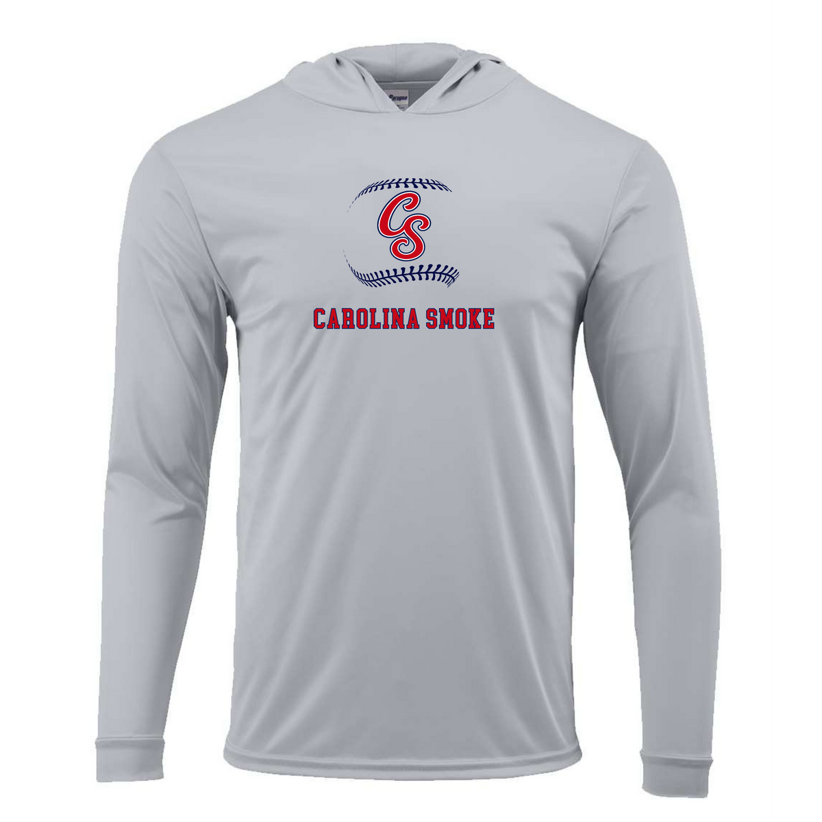 Smoke Baseball Seams  Lightweight Performance Hoodie (Multiple Colors)