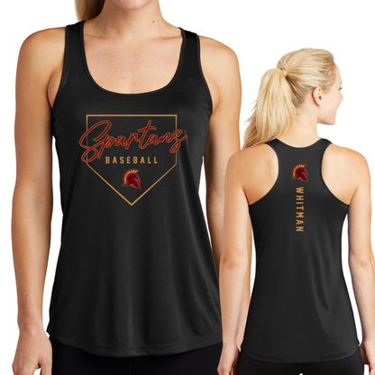 Spartans Plate Performance Tank - PLAYER NAME