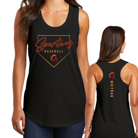 Spartans Plate District Tank - PLAYER NAME