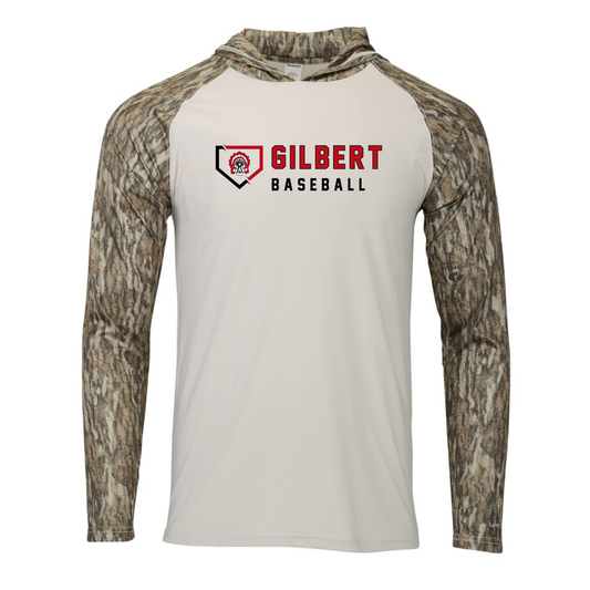 Gilbert DYB Baseball Side Plate Camo Lightweight Performance Hoodie