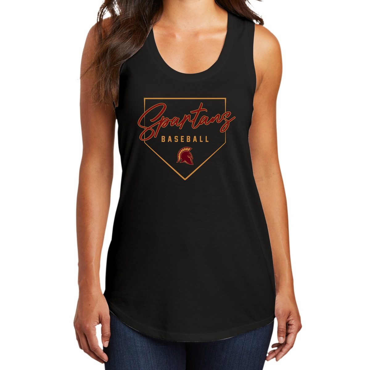 Spartans Plate District Tank - Front Only