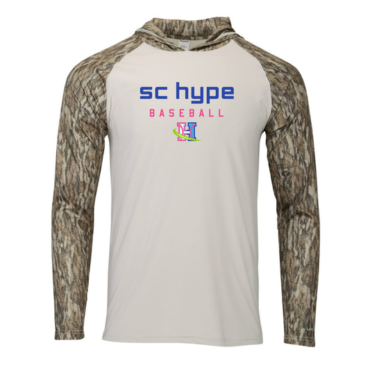 SC Hype Baseball Logo Camo Lightweight Performance Hoodie