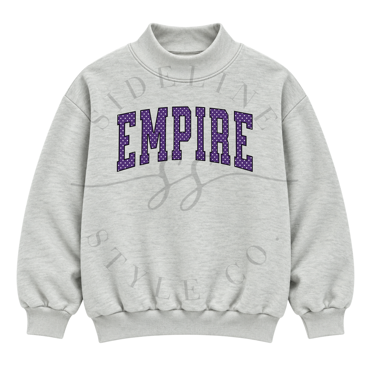 EMPIRE Polka Dot Mock Neck