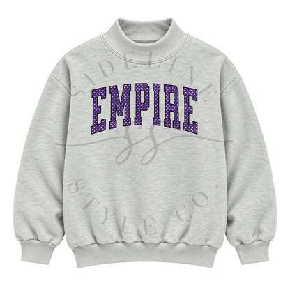 EMPIRE Polka Dot Mock Neck