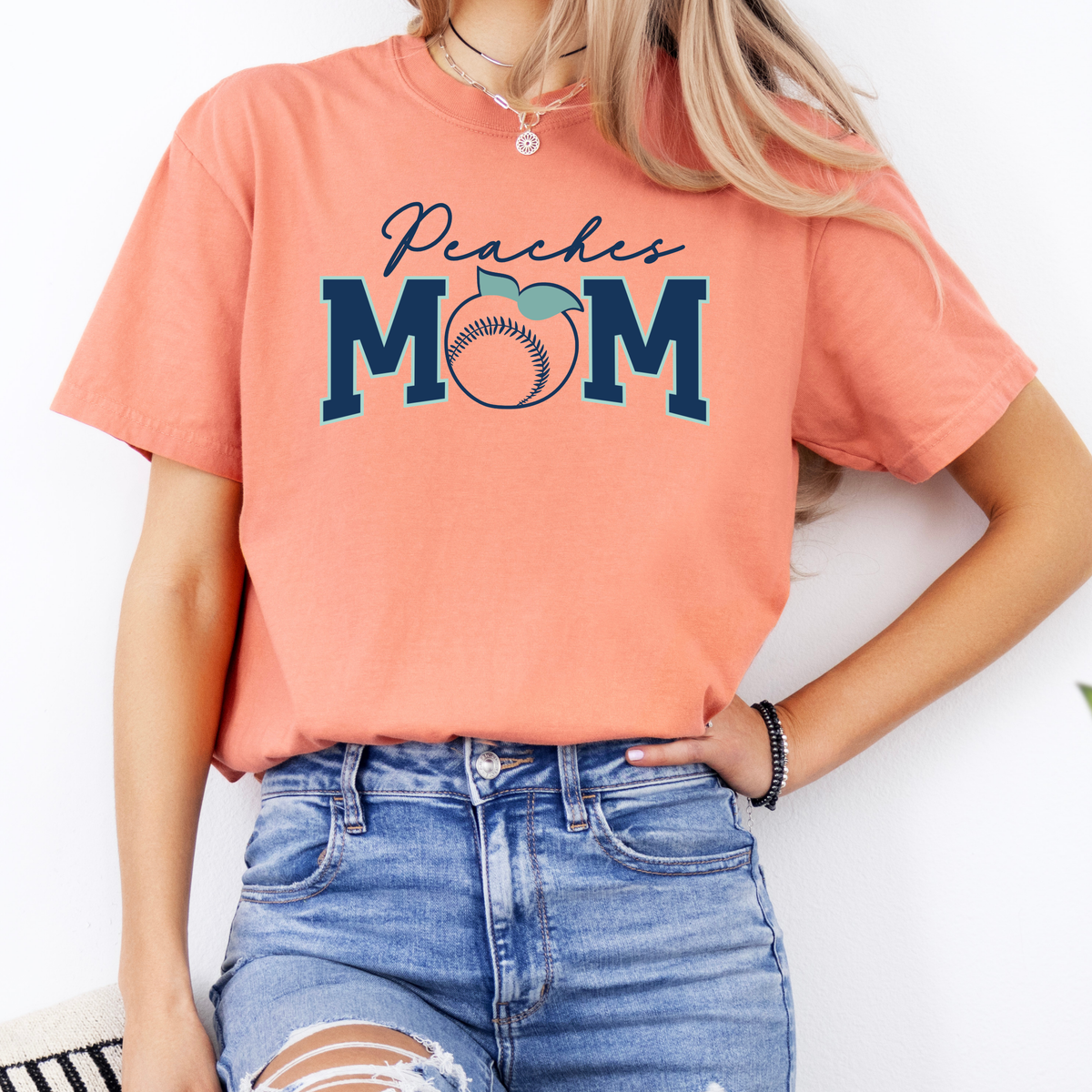 Peaches Mom Tee (Multiple Colors)
