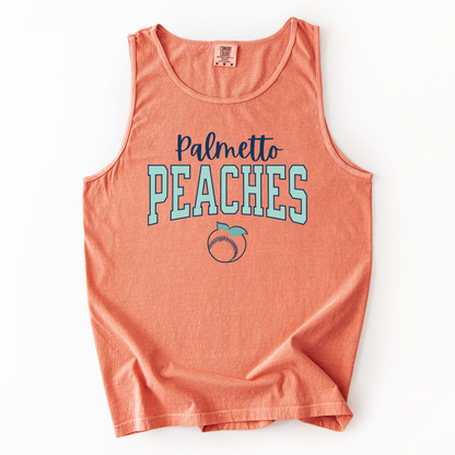Peaches Logo Comfort Colors Tank (Runs big!)