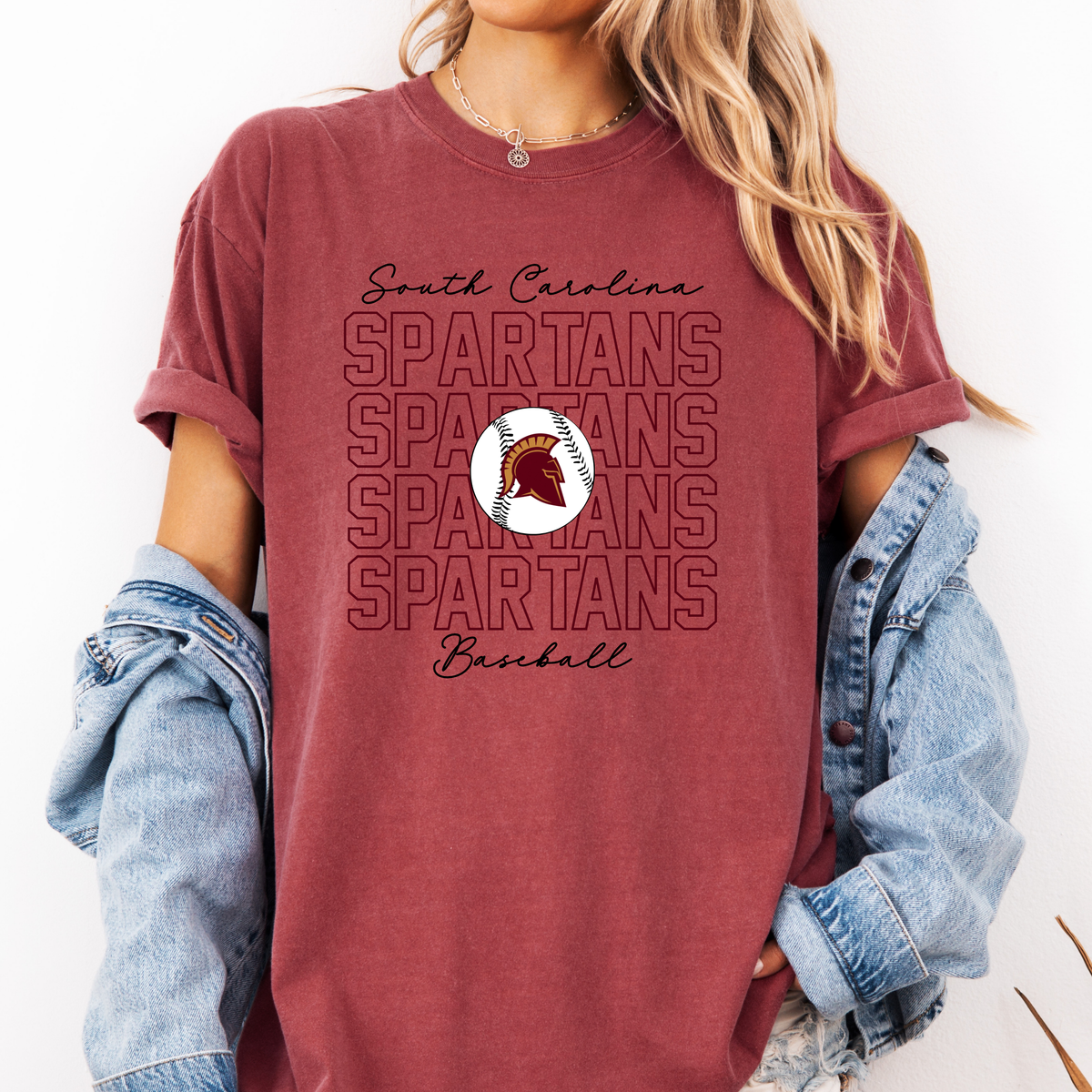 SC Spartans Repeat Logo Tee (Multiple Colors)