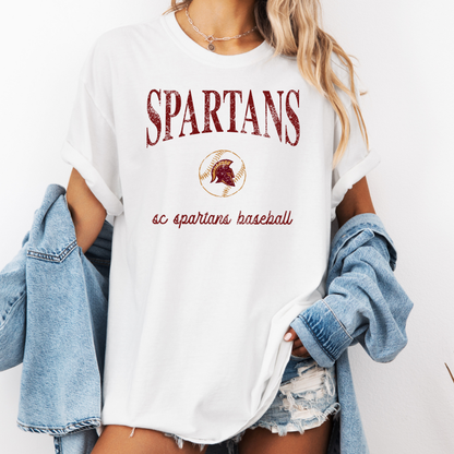 SC Spartans Baseball Vintage CC Tee - (Multiple Styles)