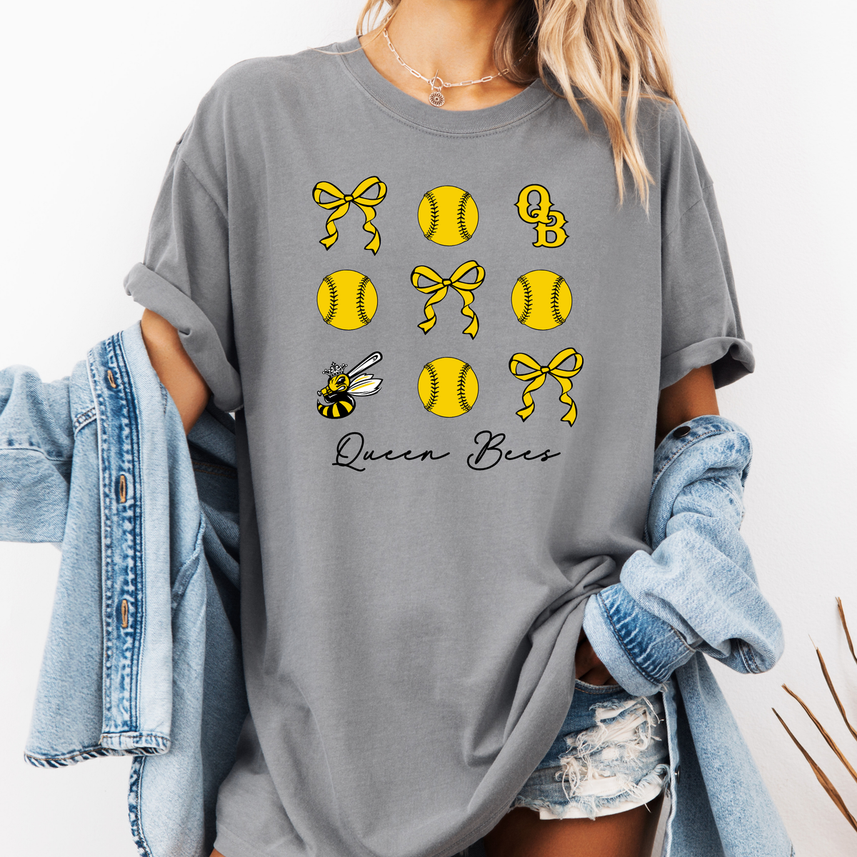 Queen Bees Bow CC Tee (Multiple Colors)